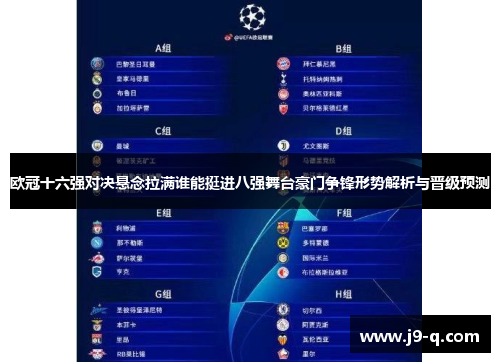 欧冠十六强对决悬念拉满谁能挺进八强舞台豪门争锋形势解析与晋级预测